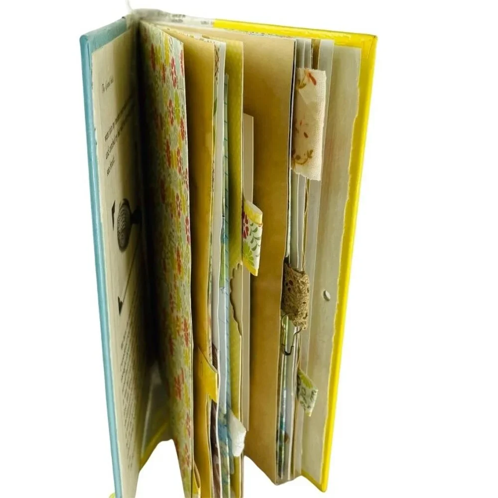 Handmade Art Junk Journal Diary Custom Cover and Pages Includes Ephemera u